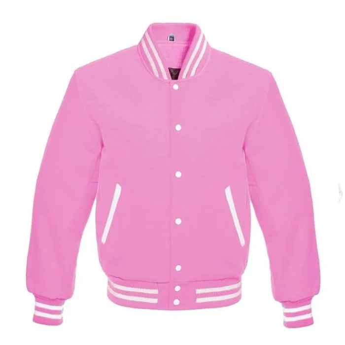 Bubblegum All Wool Varsity Jacket