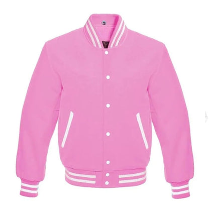 Bubblegum All Wool Varsity Jacket
