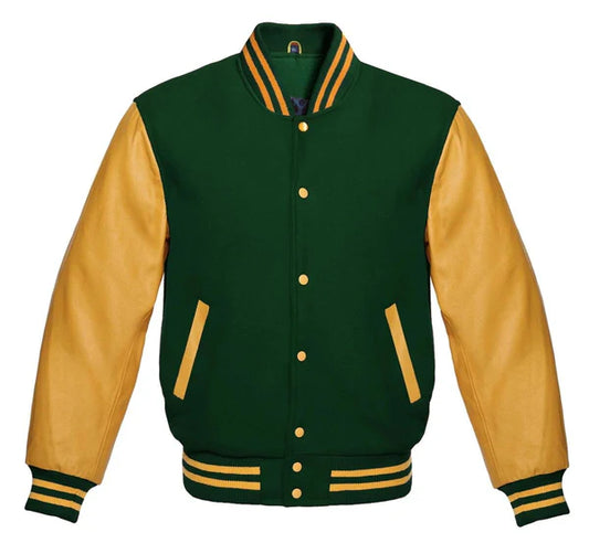 Forest Green Baseball Jacket Women