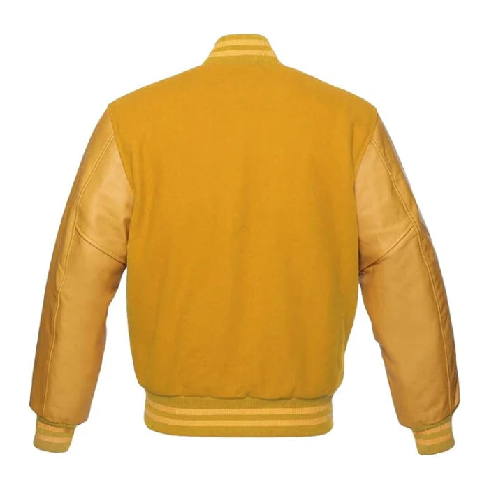 Gold Varsity Jacket Back Side