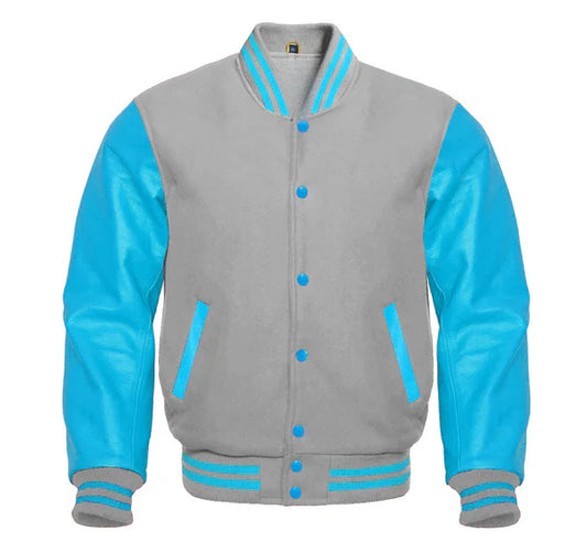 Gray Letterman Jacket Women