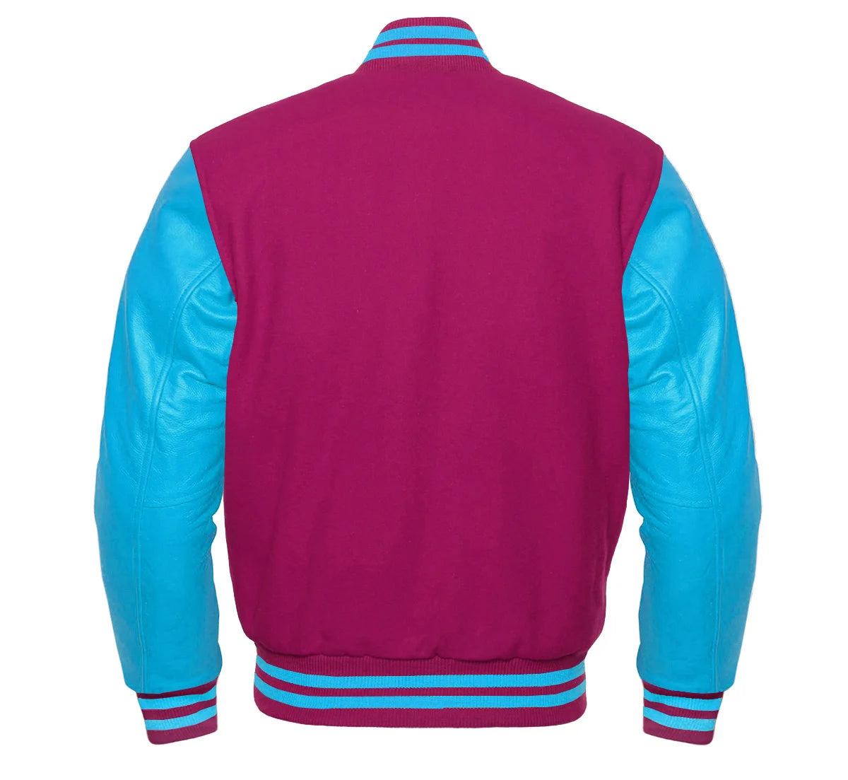 Hot Pink Varsity Jacket Back Side