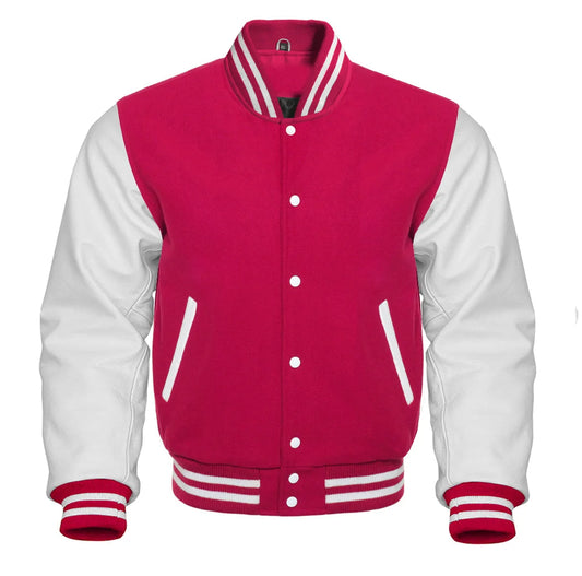 Hot Pink Varsity Jacket Girls