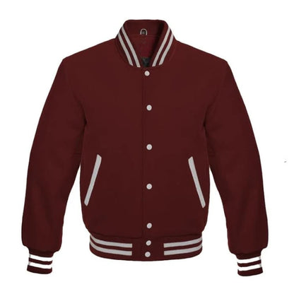 Maroon All Wool Varsity Jacket