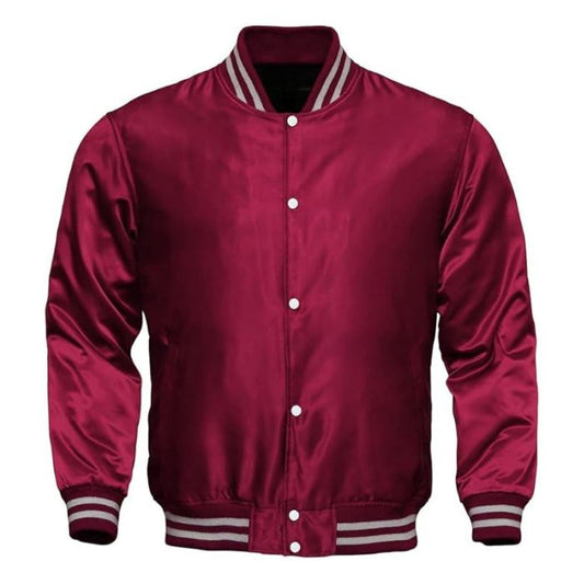 Maroon Silk Jacket