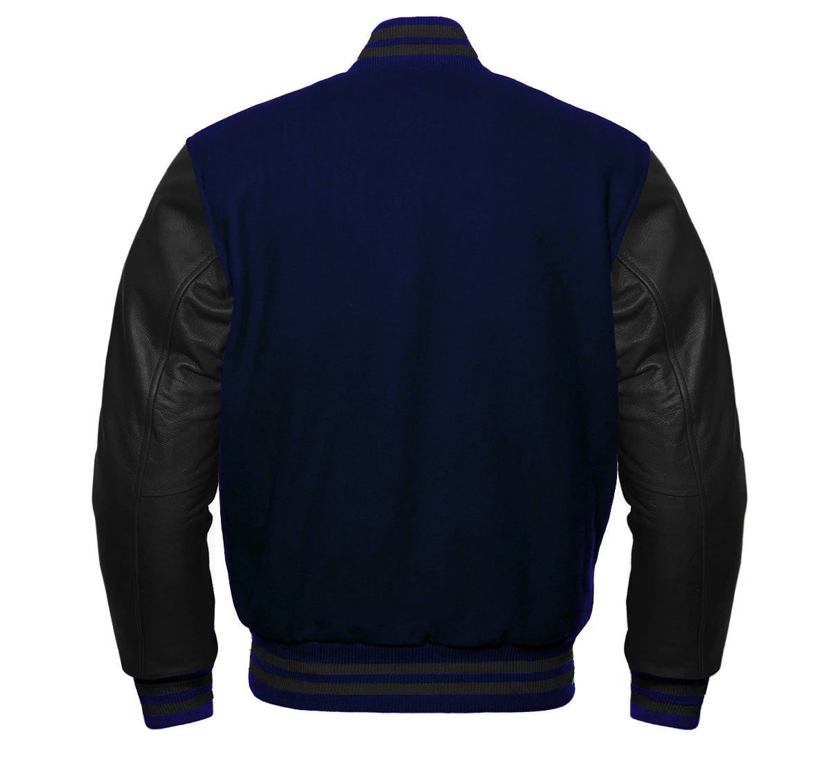 BLACK NAVY VARSITY JACKET FOR KIDS