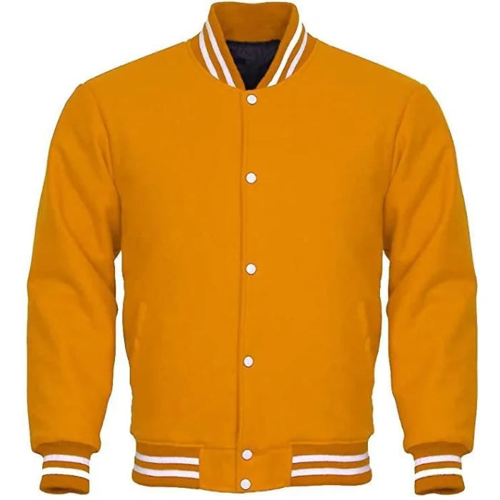 Orange Varsity Jacket Womens