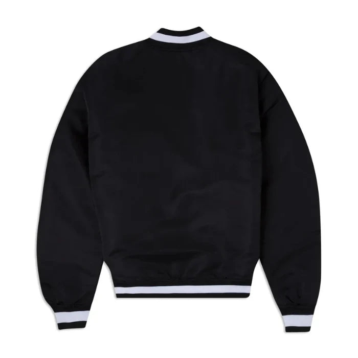 Philadelphia Eagles Black Logo Varsity Jacket Back Side