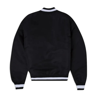 Philadelphia Eagles Black Logo Varsity Jacket Back Side