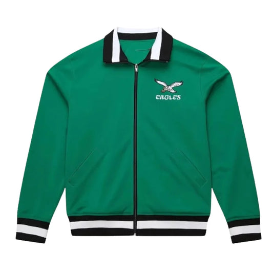 Philadelphia Eagles Green Retro Full-Zip Track Jacket