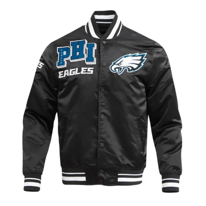 Philadelphia Eagles Mashup Classic Rib Satin Jacket
