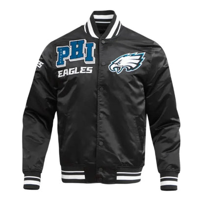 Philadelphia Eagles Mashup Classic Rib Satin Jacket