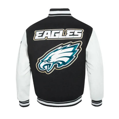 Philadelphia Eagles Prep Varsity Wool and Leather Jacket
