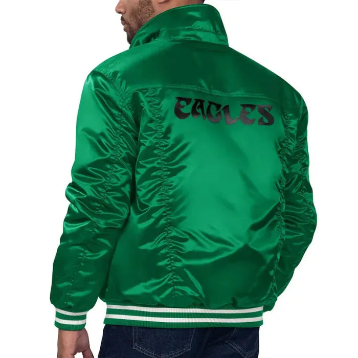 Philadelphia Eagles Silver Tab Trucker Jacket Back Side