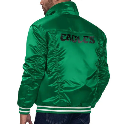 Philadelphia Eagles Silver Tab Trucker Jacket Back Side