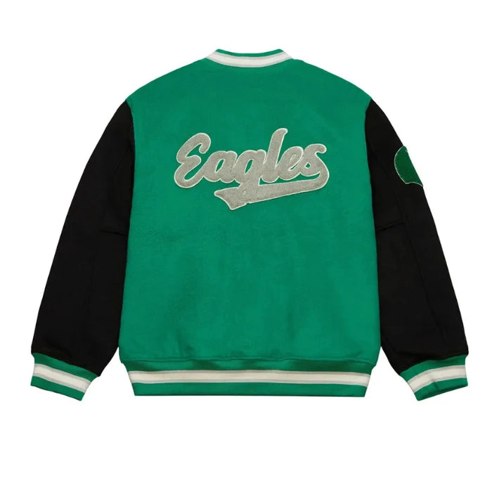 Philadelphia Eagles Team Legacy Varsity Jacket Back Side