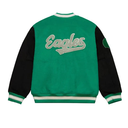 Philadelphia Eagles Team Legacy Varsity Jacket Back Side