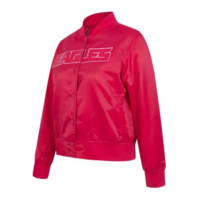 Philadelphia Eagles Triple Pink Satin Jacket