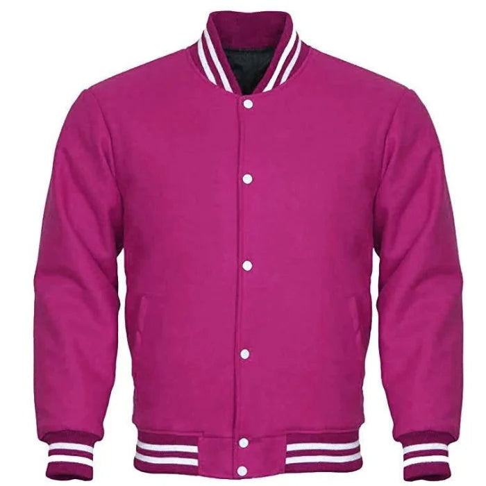 PINK COW LEATHER JACKET MENS