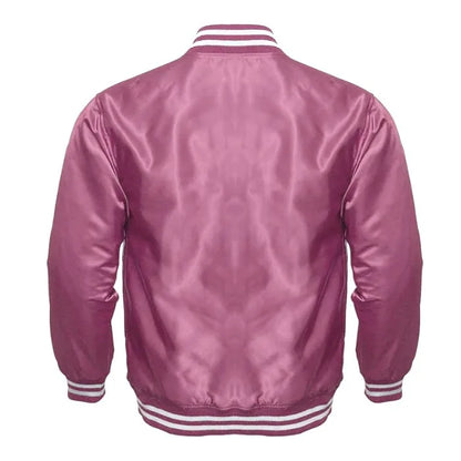Pink Satin Jacket Back Side