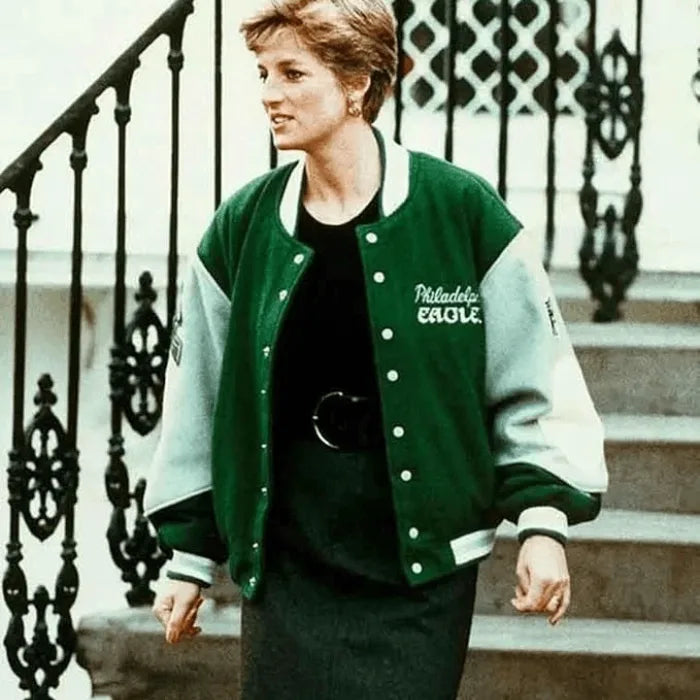 Princess Diana Philadelphia Eagles Wool Varsity Jacket