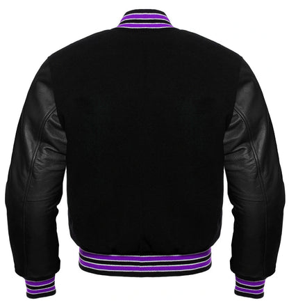 Black Women Letterman Jacket