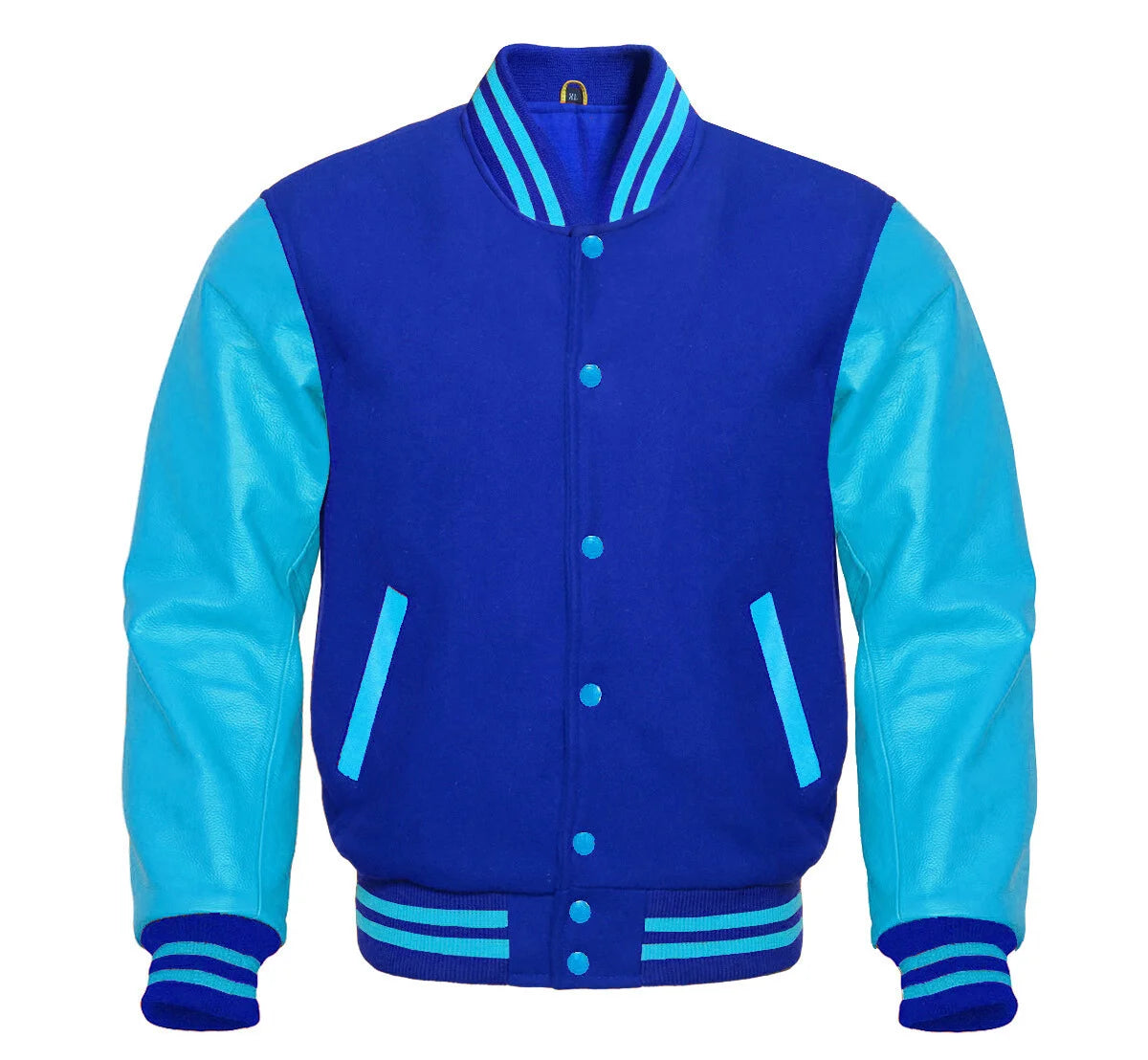 Royal Blue Varsity Jacket Front Side