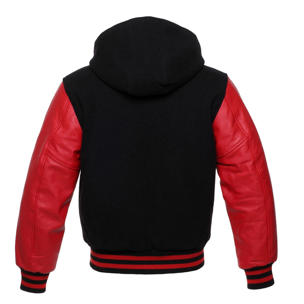 RED AND BLACK HOODIE FOR WOMEN