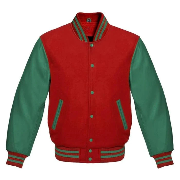 Red and Green Varsity Jacket