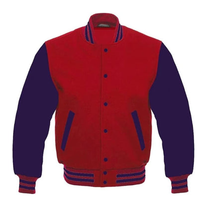 Red and Purple Varsity Jacket