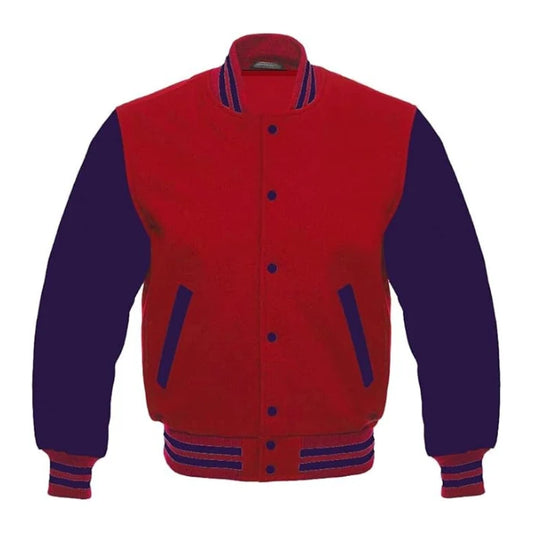 Red and Purple Varsity Jacket