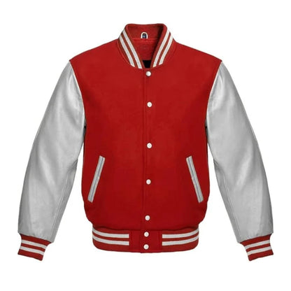 Red and Silver Varsity Jacket