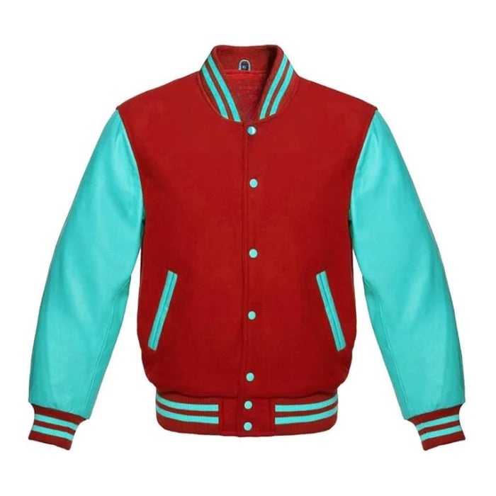 Red and Tiffany Varsity Jacket