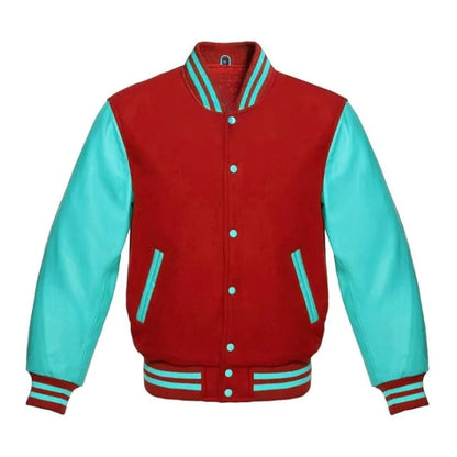 Red and Tiffany Varsity Jacket