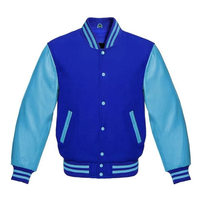 Royal and Sky Blue Varsity Jacket