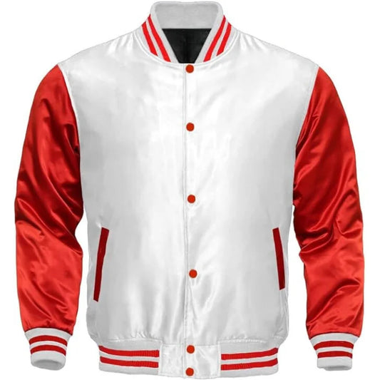 SILK LETTERMAN JACKET WOMENS