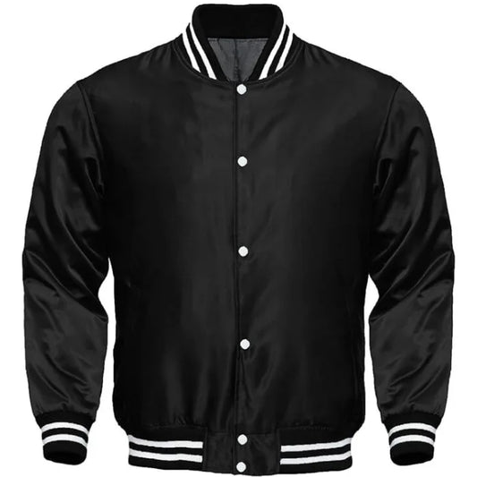 BLACK SATIN JACKET WOMENS