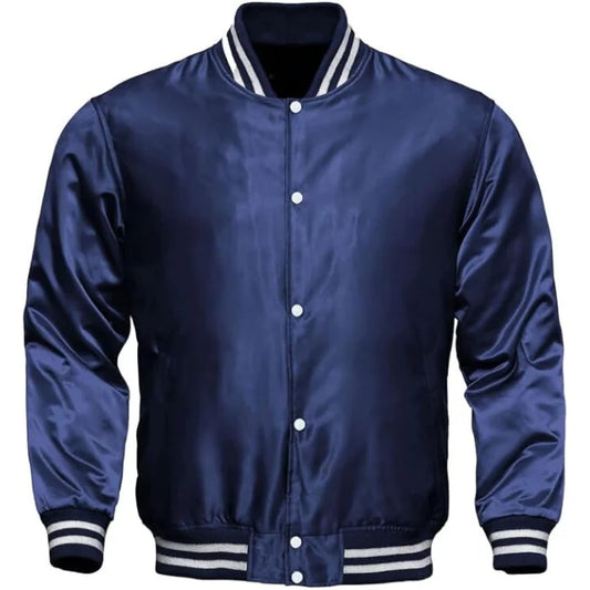 SILK VARSITY JACKET WOMENS