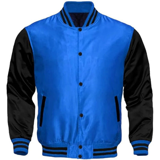 ROYAL BLUE SATIN JACKET KIDS