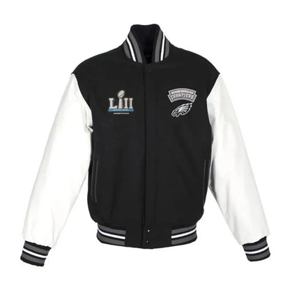 Super Bowl Champions Philadelphia Eagles Black Varsity Jacket