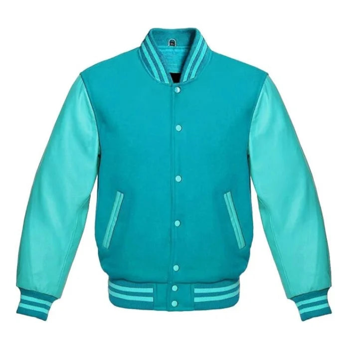 Teal and Tiffany Varsity Jacket