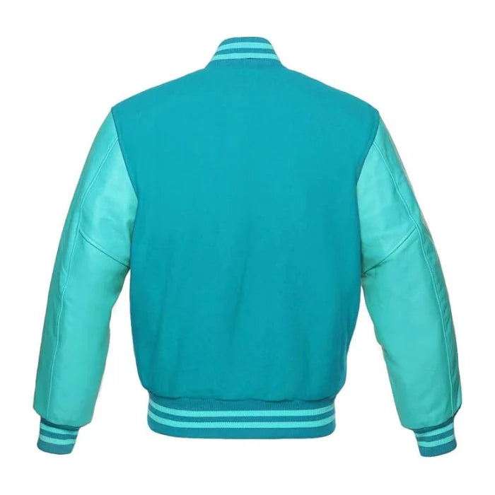 Teal and Tiffany Varsity Jacket