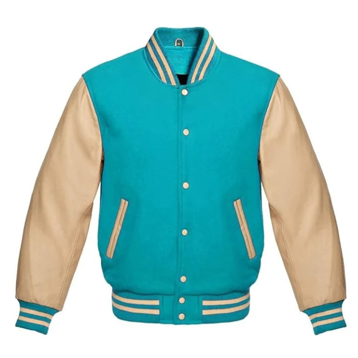 Tiffany and Cream Varsity Jacket