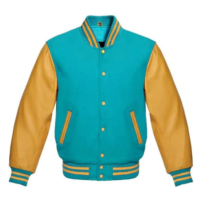 Tiffany and Gold Varsity Jacket