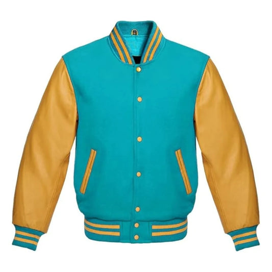 Tiffany and Gold Varsity Jacket