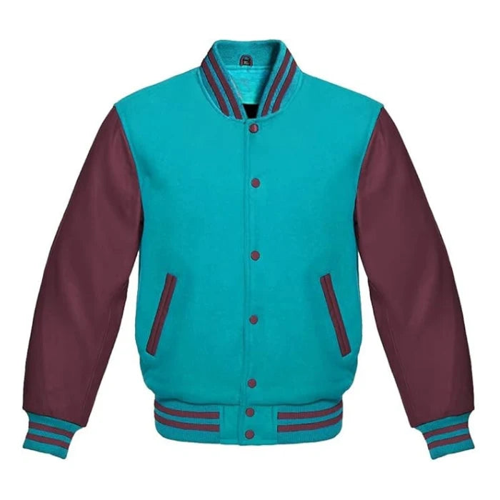 Tiffany and Maroon Varsity Jacket