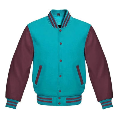 Tiffany and Maroon Varsity Jacket