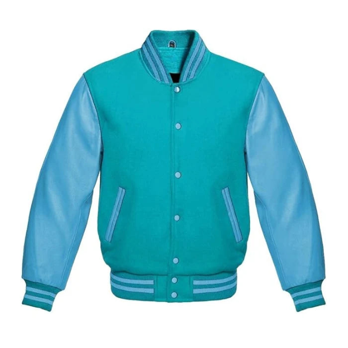 Tiffany and Sky Blue Varsity Jacket