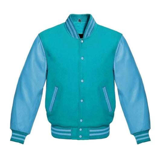 Tiffany and Sky Blue Varsity Jacket