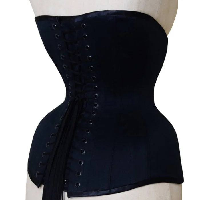 Heavy Duty 26 Double Steel Boned Waist Training COTTON Underbust Tight Shaper Corset